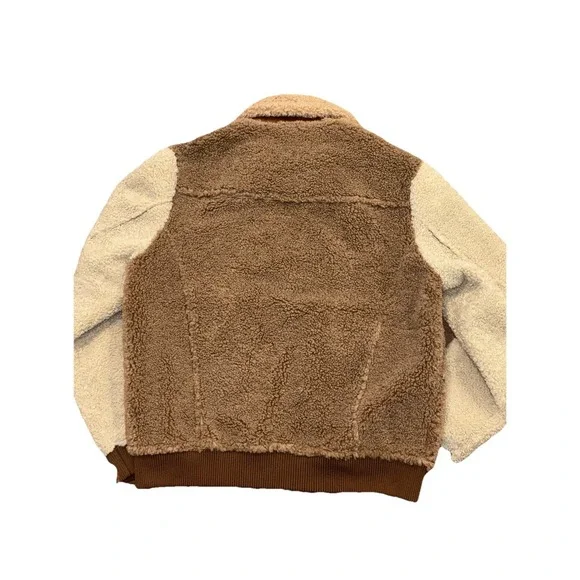 Scotch and Soda Amsterdam Sherpa Color Block Teddy Bomber Men's Jacket XL - Picture 12 of 12